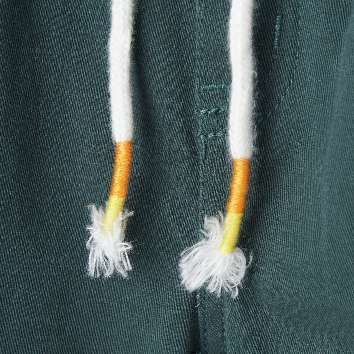 Green Shorts, Floral Side Stripes, Tacked functional fancy drawstrings, Poney Logo, One Pocket at the back.  