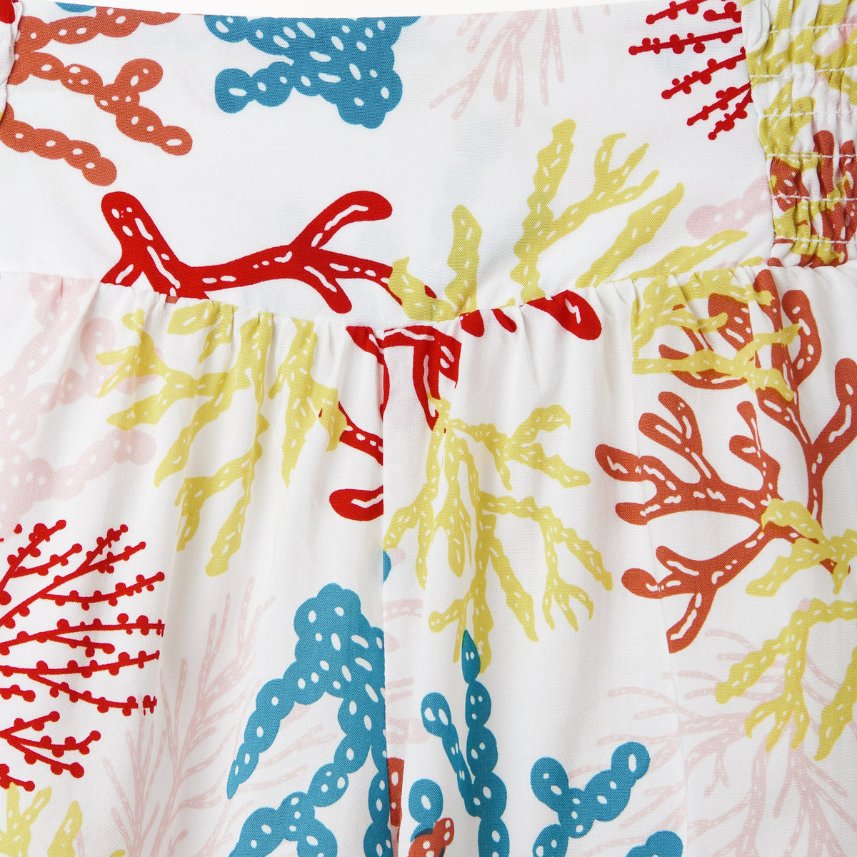 Multi-color shorts, Elasticated Waist, Coral & Reef patterns.