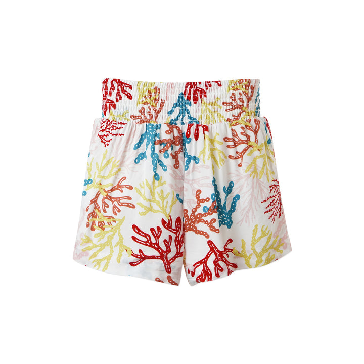 Multi-color shorts, Elasticated Waist, Coral & Reef patterns.