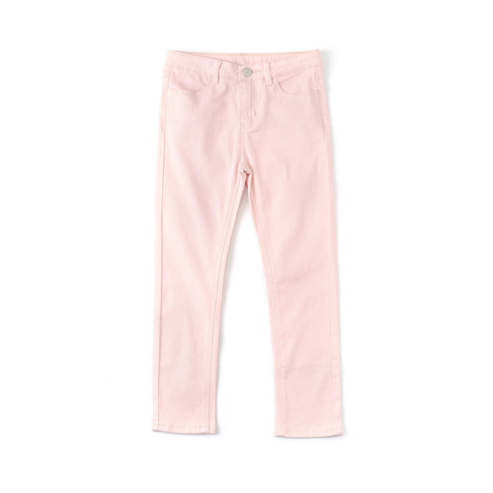 Pastel light and dark pink chinos, zipper/button fastening, pockets at the front and back, embroidered poney logo. Waist adjustment button also included. 
