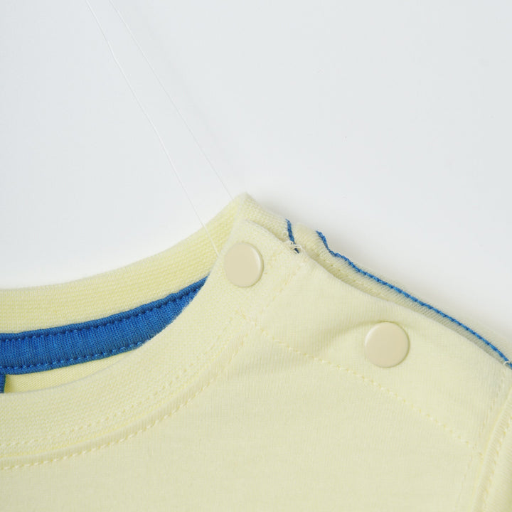 Shark Rider theme Lemon yellow top, shoulder button fastenings. 