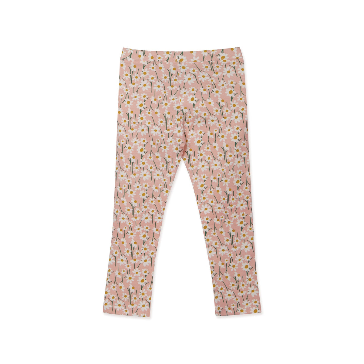 Floral Leggings light pastel orange, elasticated waist, comfortable soft, easy to pull-on.