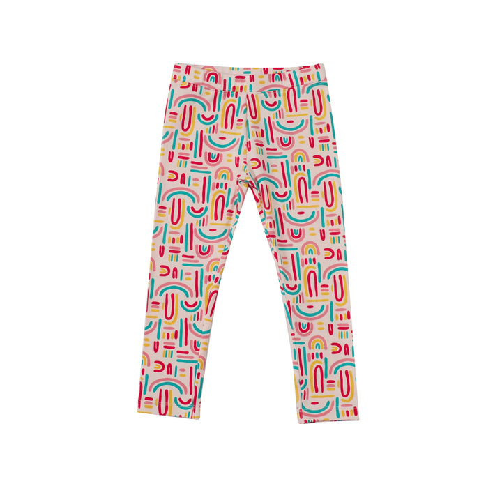 multi-color Leggings, Elasticated waist, full-length.  