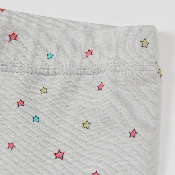 Grey Leggings, Full-length, elasticated with star prints all over. 