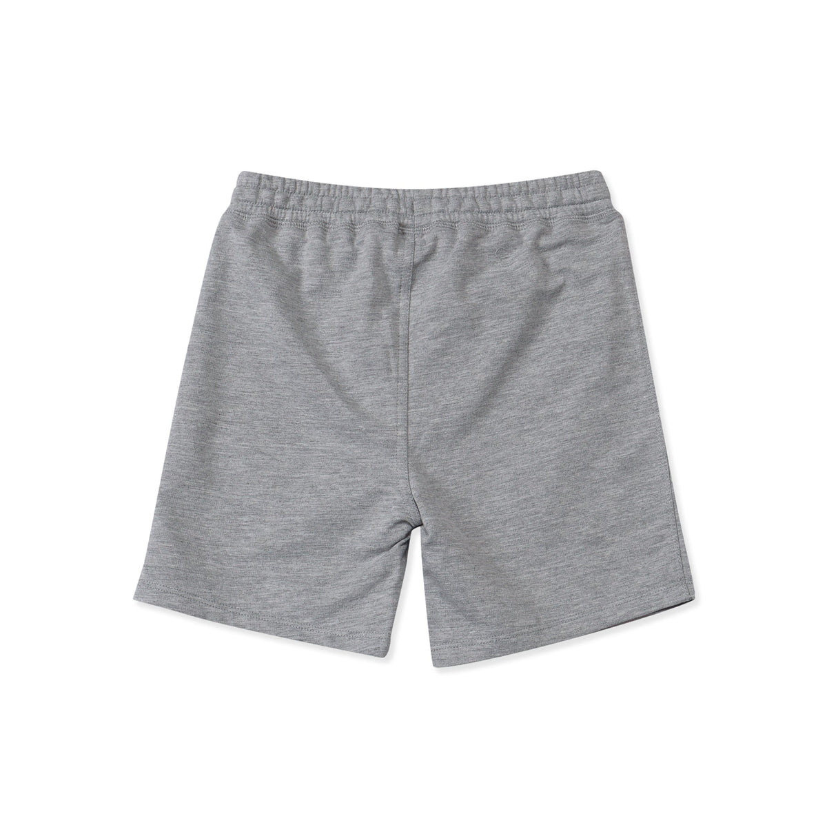 Classic melange shorts, goes with every colour and shade. Elastic waistband with Blue drawstring fastening, 'P' Logo graphic print, Slip on style.