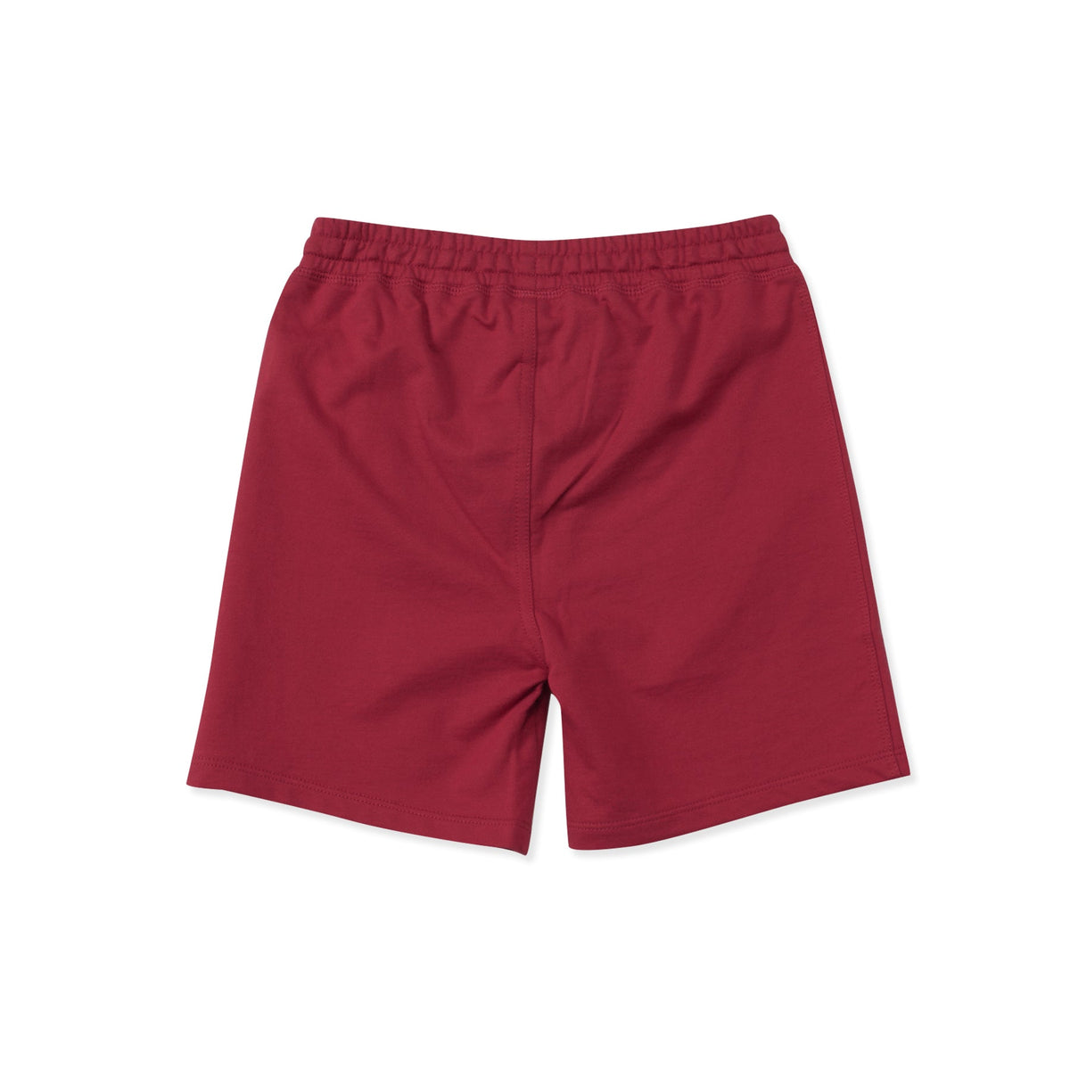Maroon Color, Above knee length, Number print, Elastic waistband with drawcord, Cotton spandex